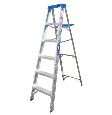 Escalera tijera alum. 2.44 mth.duty azul (10553507) - INCO