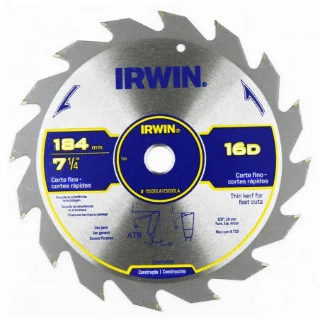 Disco s.circular 7.1/4 40 dtes. widia (15230la) - IRWIN