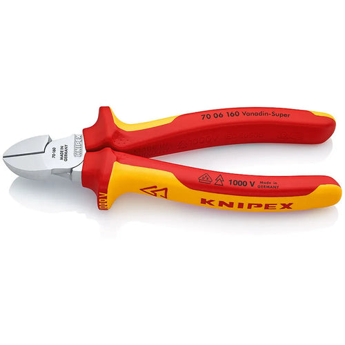 Alicate c/lateral 6 1000 v. (7006160) - KNIPEX