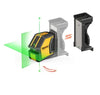 Nivel laser cruz c/plomada rayo verde (p2lc15g) - PREXISO