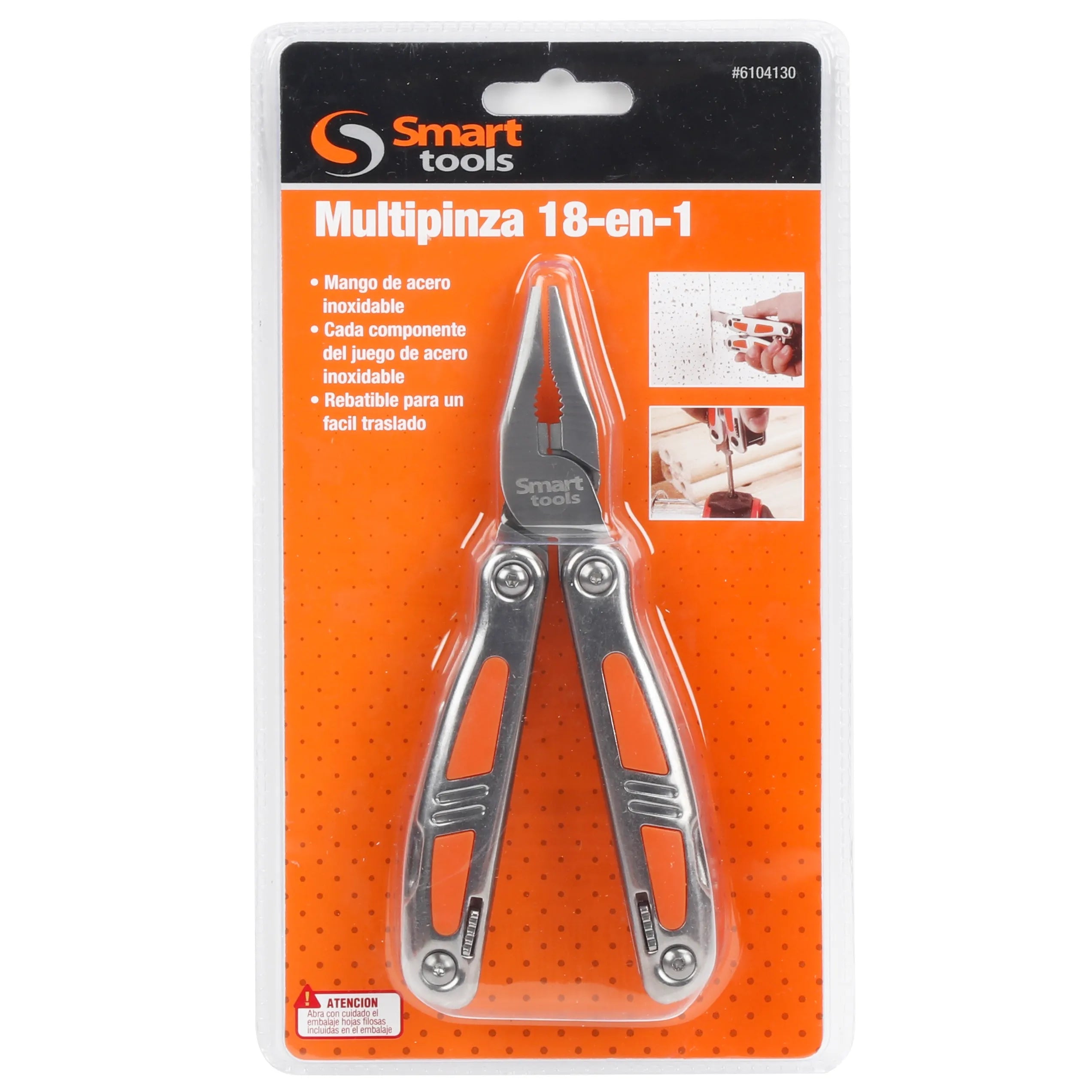 HERRAMIENTA MULTIPROPOSITO 18 EN 1 AC. INOX.