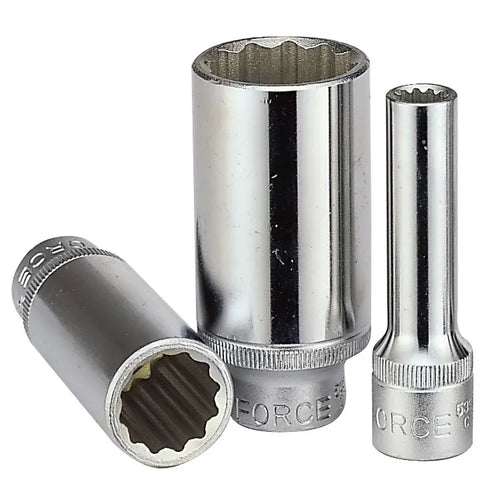 Dado 1/2 de 14 mm. polig. largo (5497714) - FORCE