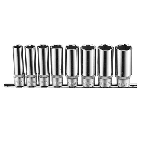Jgo. dados 1/2 13-24 mm. largo hex. (4082) - FORCE