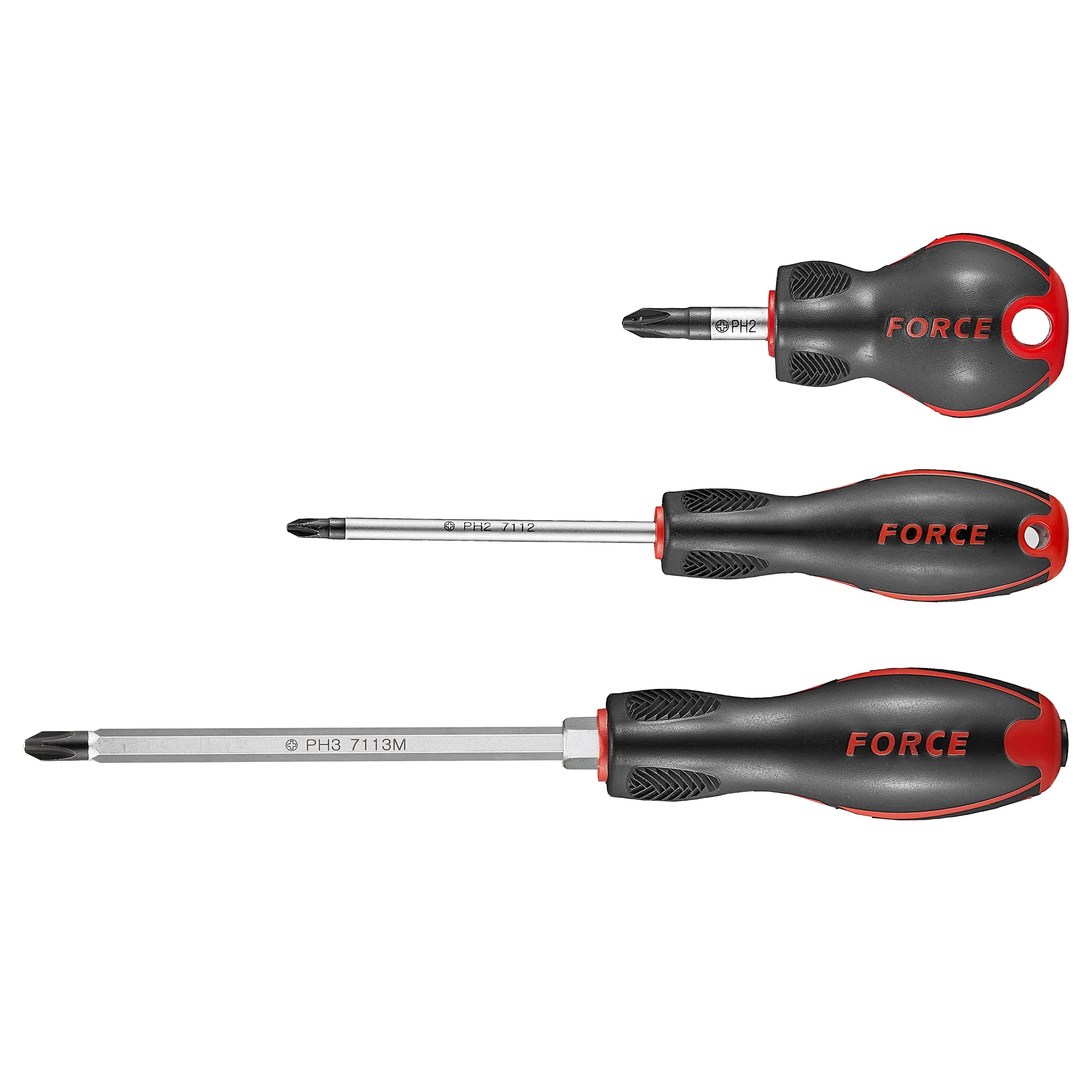 Destornillador cruz pozidriv #1x80 mm. (7121b) - FORCE