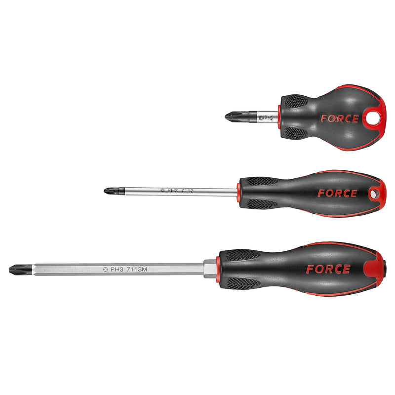 Destornillador cruz pozidriv #1x80 mm. (7121b) - FORCE