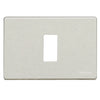 Placa aluminio oxidal embutida 2 puestos (503/2x) - ARTICULOS ELECTRICOS