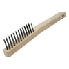 Escobilla alambre acero 3x15 c/mango (4-c) - HELA