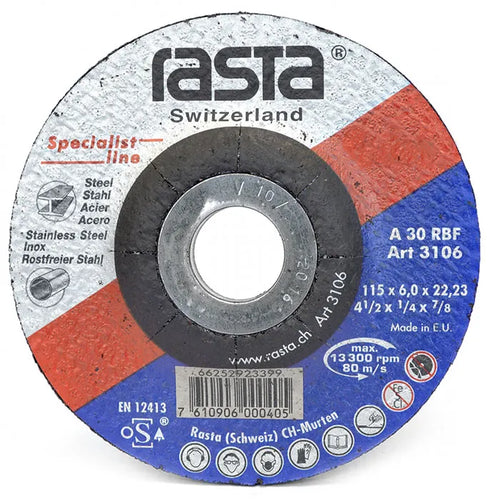 Disco desbaste 7 x 1/4 x 7/8 (3112) - RASTA