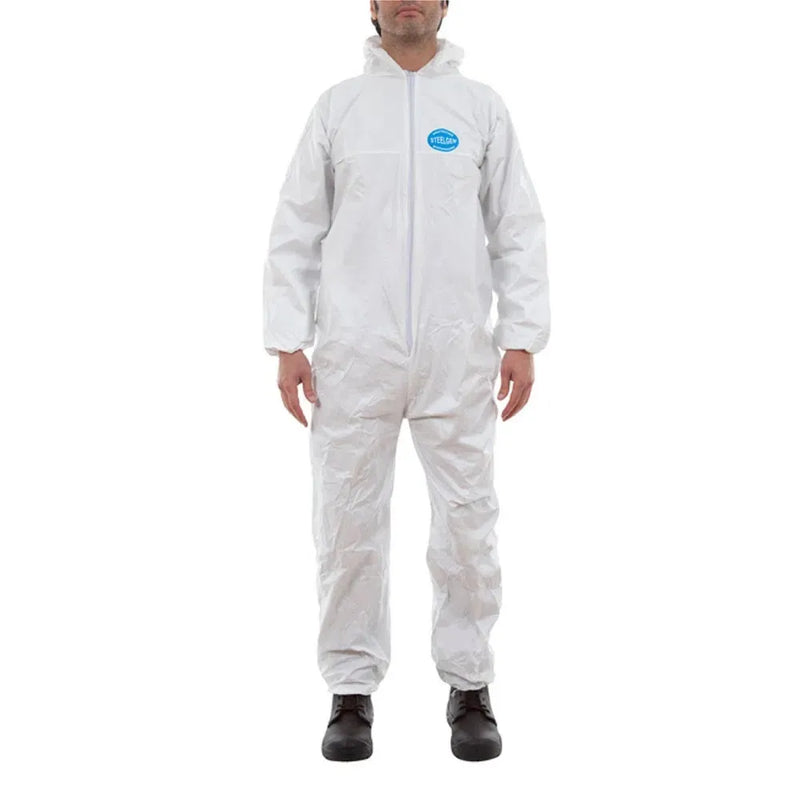 BUZO DESECHABLE STEELGEN BLANCO TALLA L STEELPRO