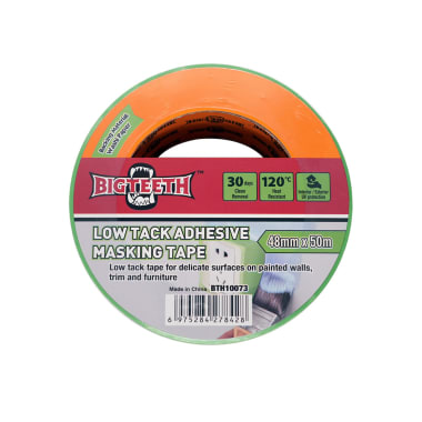 Cinta de enmascarar adhesiva de baja adherencia 48mm x 50mt Bigteeth