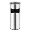 BASURERO CENICERO ACERO INOXIDABLE 18 LTS SOIN