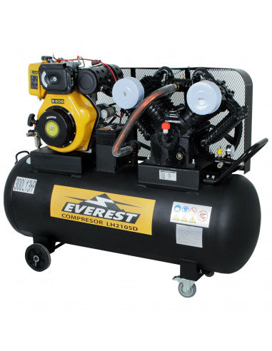 COMPRESOR AUTONOMO 12Hp 300 litros Diesel LH2105