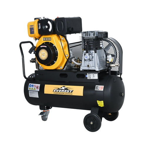 COMPRESOR AUTONOMO 5.5 Hp - 80 litros DIESEL SD17
