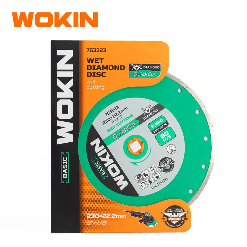 Disco Diamantado Humedo 230(9")X22.2mm(7/8") Wokin
