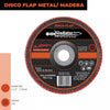 DISCO FLAP 4 1/2" ACERO Y MADERA GR120 DFA 8115120