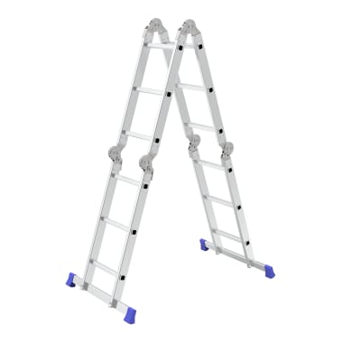 Escalera Multifuncional Aluminio 12 Peldaños Kanter