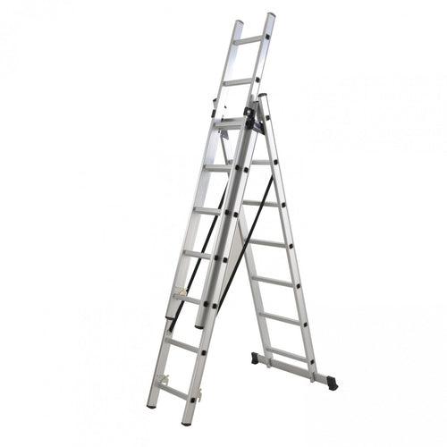 ESCALA EXTENSIBLE ALUMINIO 3 TRAMOS PRO 4.27 MT