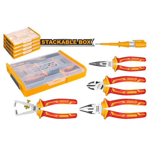 HERRAMIENTAS AISLADAS INGCO P/ELECTRICOS JGO.5 PZAS # HKTV01P051