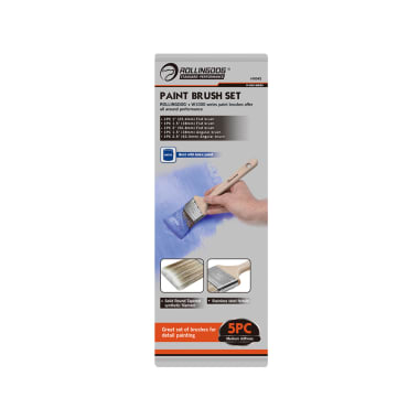 Kit Brochas Mango Madera 5 Pcs Rollingdog