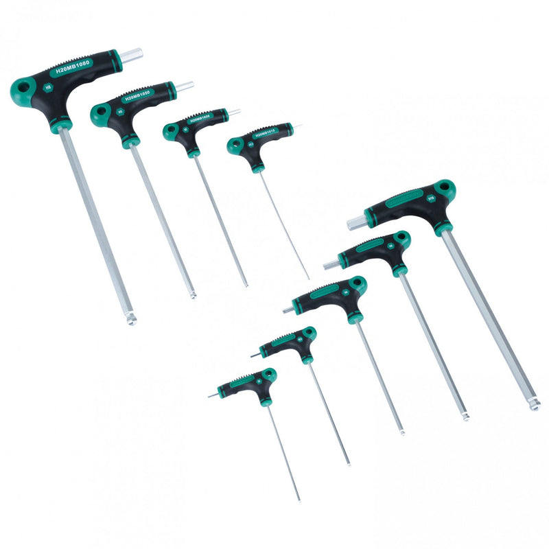 JUEGO de LLAVES HEXAGONALES PUNTA BOLA 9 pcs H20MB