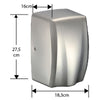 SECADOR DE MANOS ACERO INOX 1000W