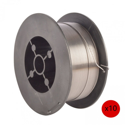 PACK 10 ROLLOS ALAMBRE E-71T 08 MM 045KG NO GAS