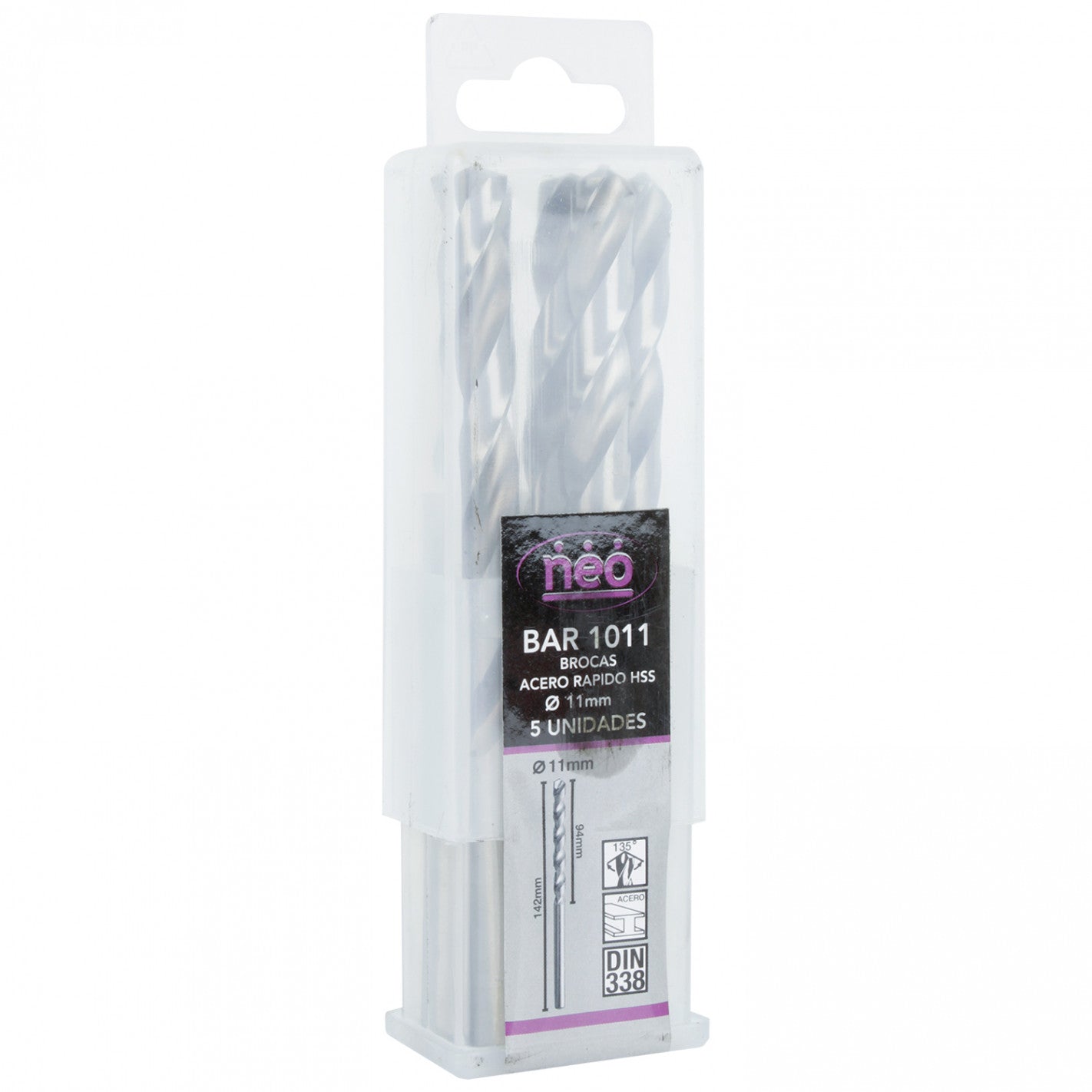 SET BROCAS HSS 11 mm x 5 Unidades BAR 1011