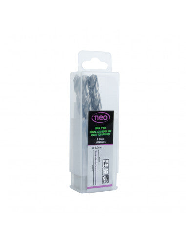 SET BROCAS HSS 9.0 x 125 mm x 5 unid BAR 1109