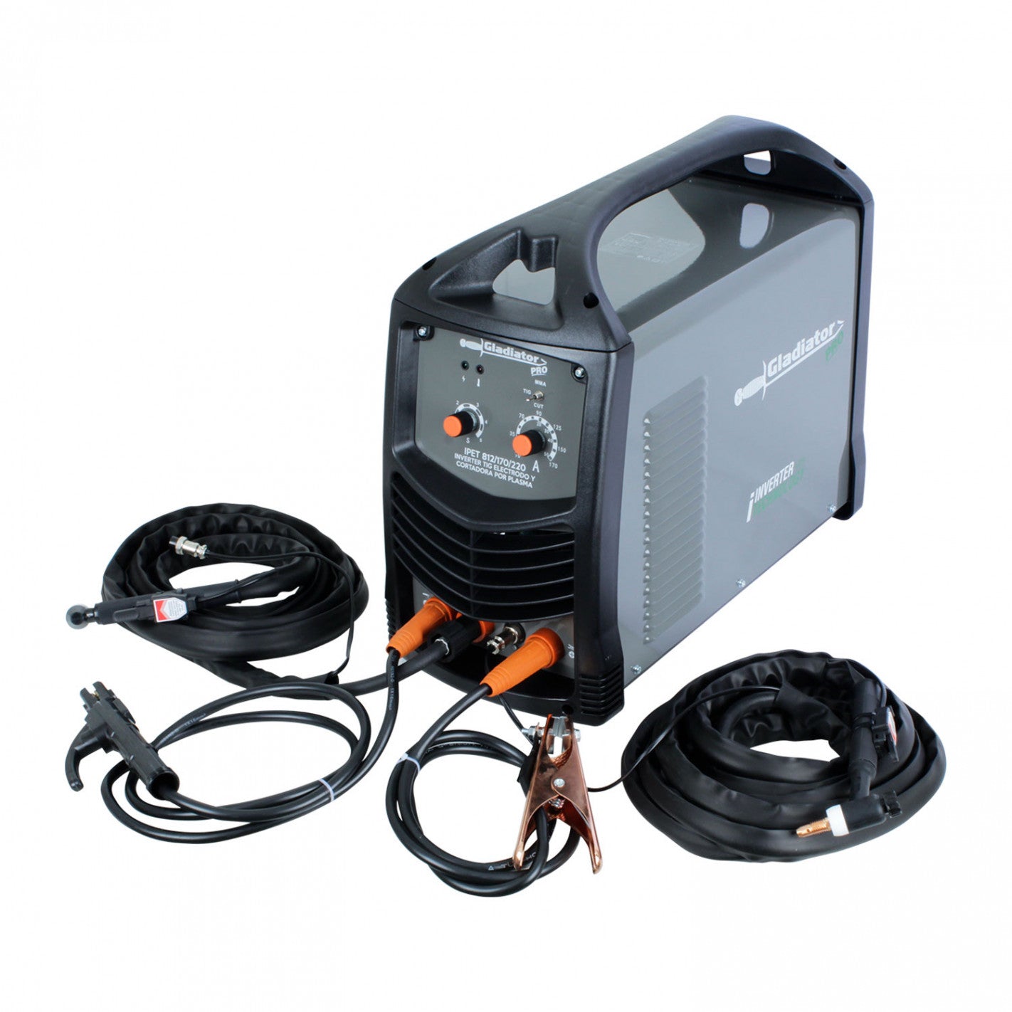 SOLDADORA TIG-ARCO-CORTA PLASMA 170amp IPET812/170