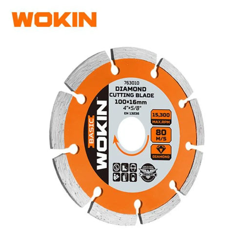 Disco Diamantado Seco 100(4")X16mm(5/8") Wokin