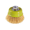 ESCOBILLA ALAMBRE STEVRON DE COPA P/ESMERIL FINA 5" - EJE 14MM # BWCB125