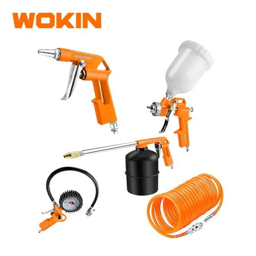 Set de Herramientas Neumáticas. 5 piezas. Wokin