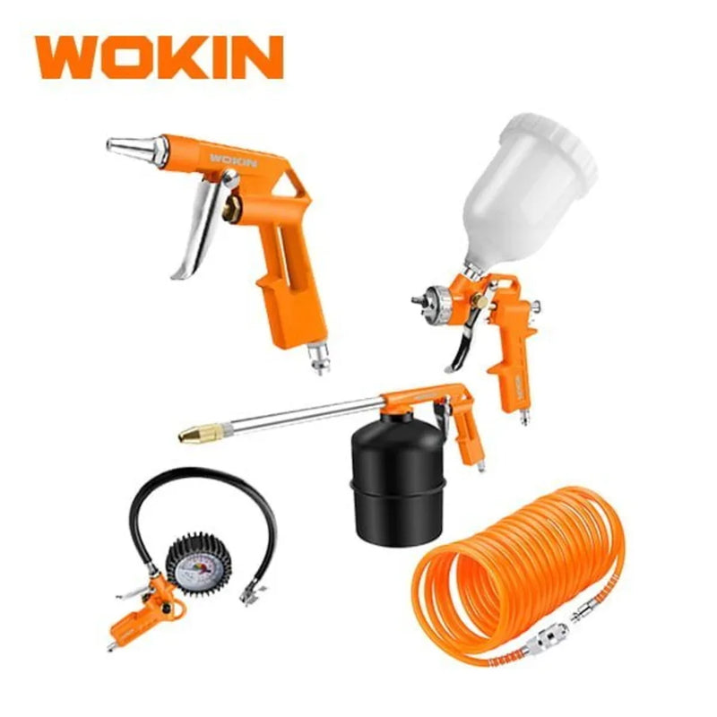 Set de Herramientas Neumáticas. 5 piezas. Wokin