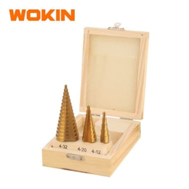 Set Broca Escalonada. 3 Piezas Wokin